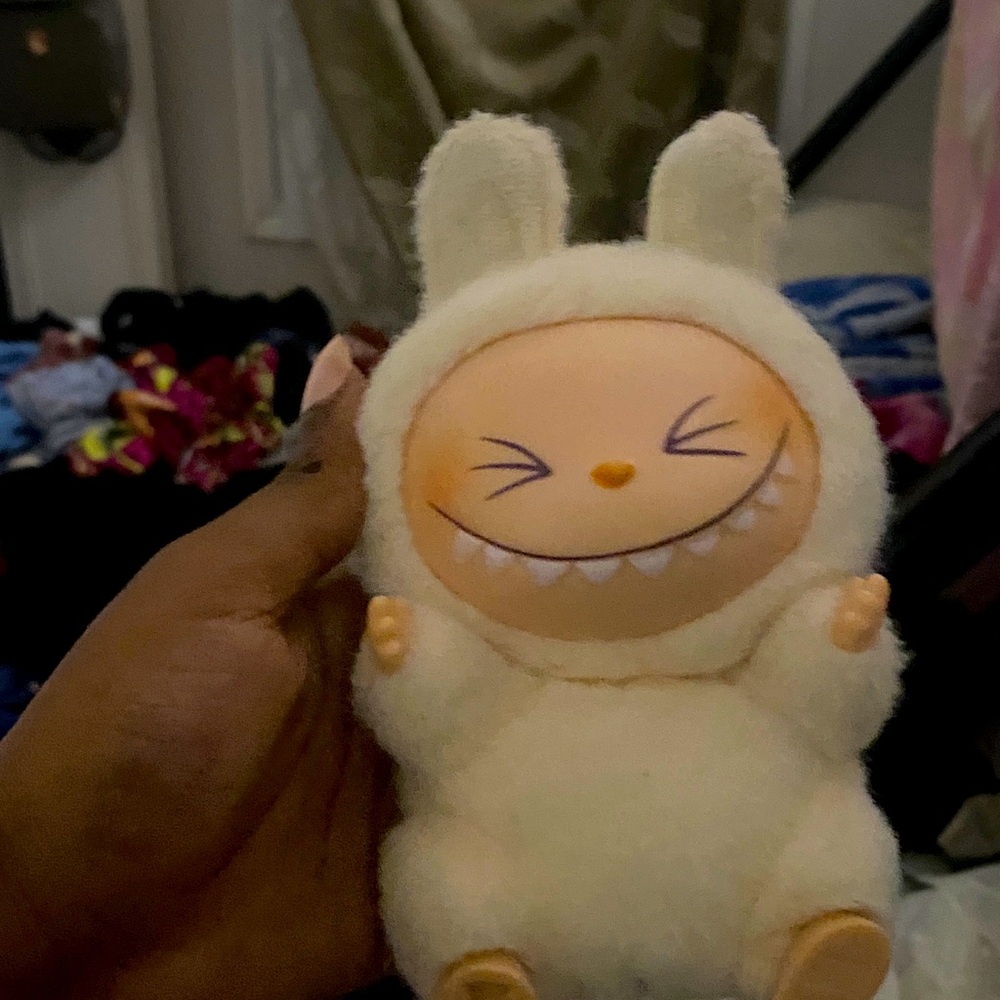 Charming Cream Plush Smiling Toy